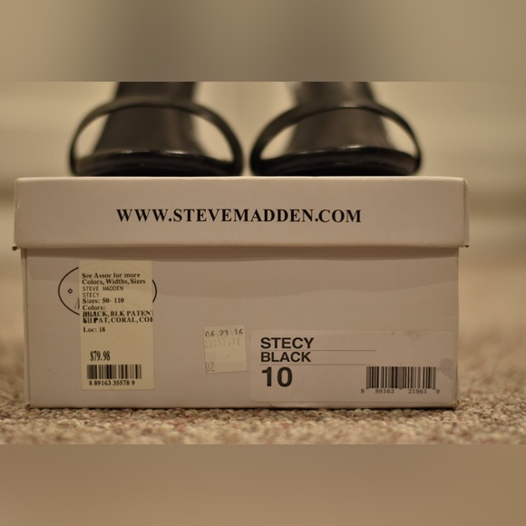 Black Stecy Steve Madden heels - Picture 3 of 7